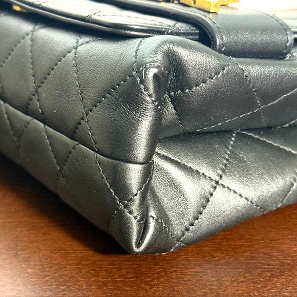 CHANEL Medium Quilted Logo Enchained Flap Bag Calfskin includes dustbag / box - Picture 9 of 16